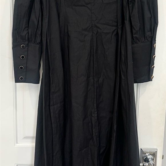 Reformation Elegant Black Button-Down Dress - Picture 6 of 6